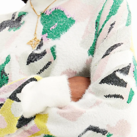 Floral Patterned Sweater - Picture 4 of 7